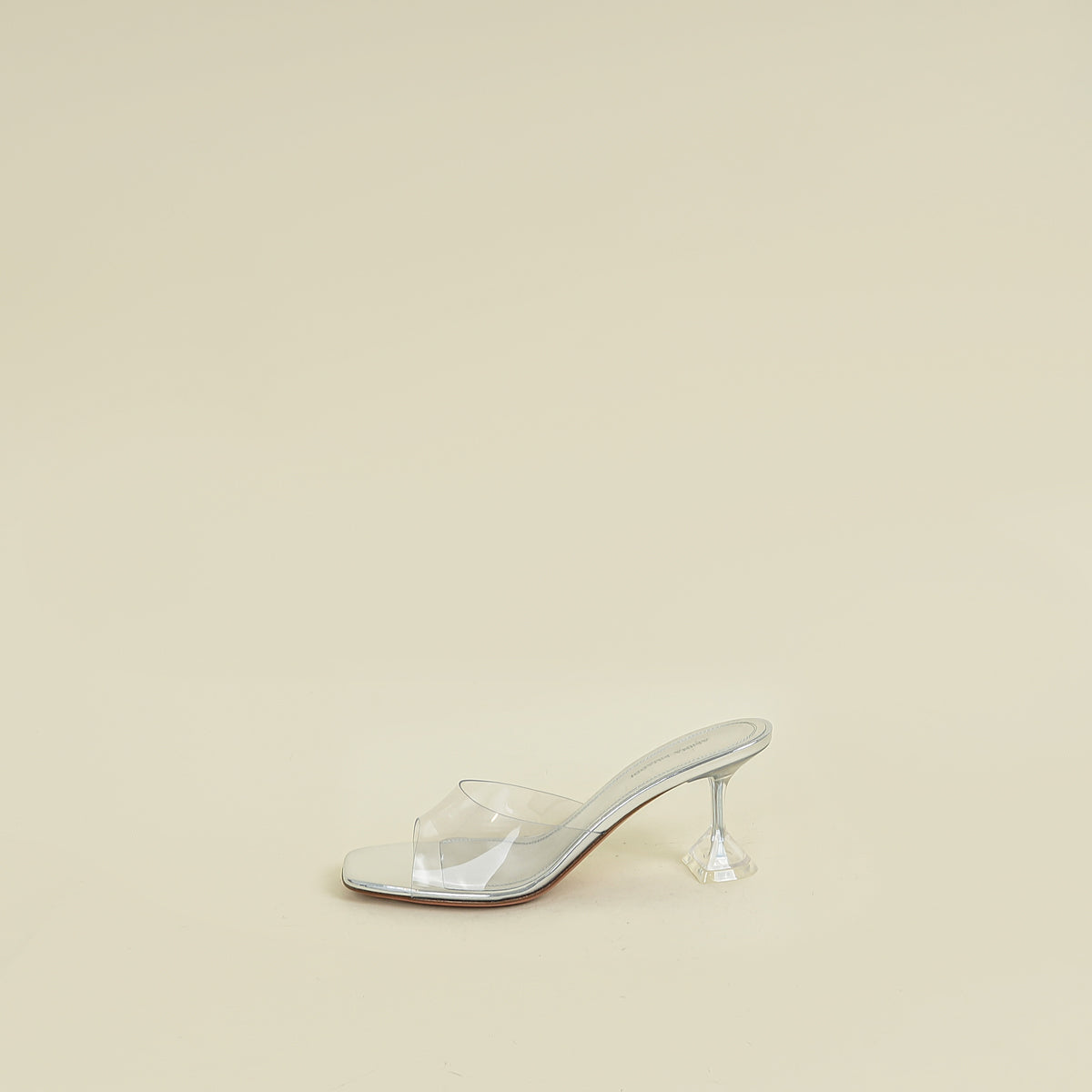 Amina Muaddi Bicolor Lupita Glass 70 Sandals 38