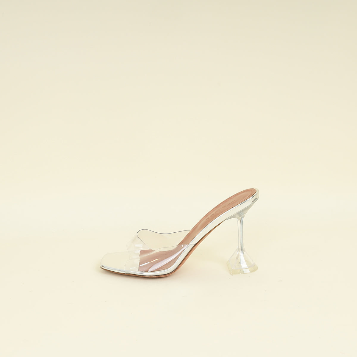 Amina Muaddi Bicolor Lupita Glass Mules 38.5