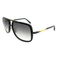 Mach-One DRX-2030-G-BLK-18K-59 Unisex Aviator Sunglasses