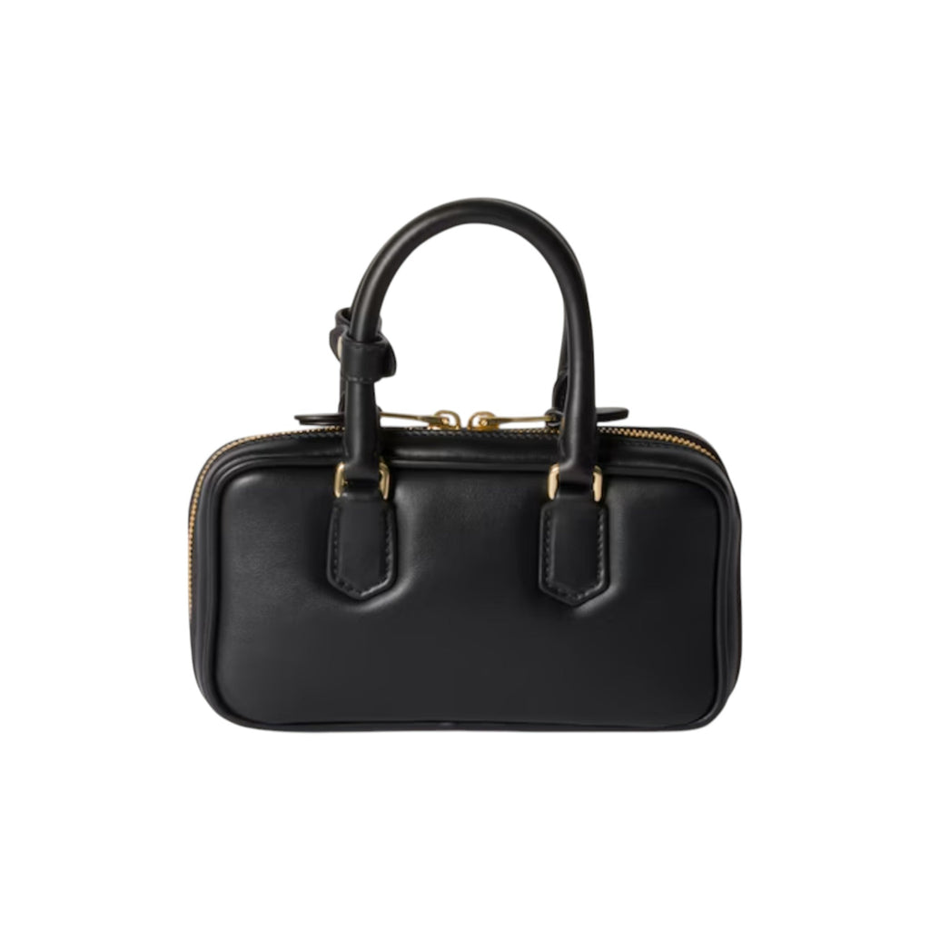 Arcadie black leather mini-bag