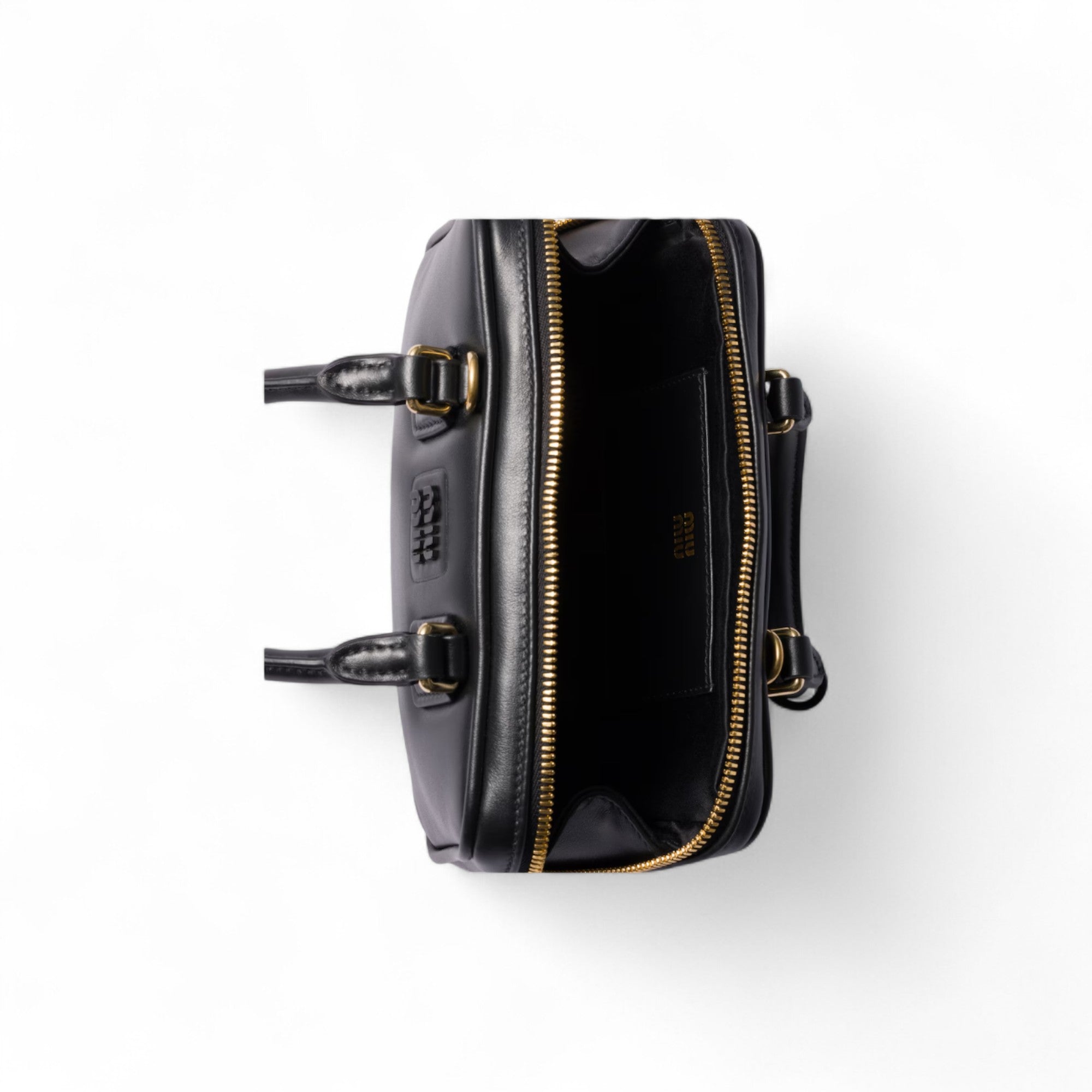Arcadie black leather mini-bag