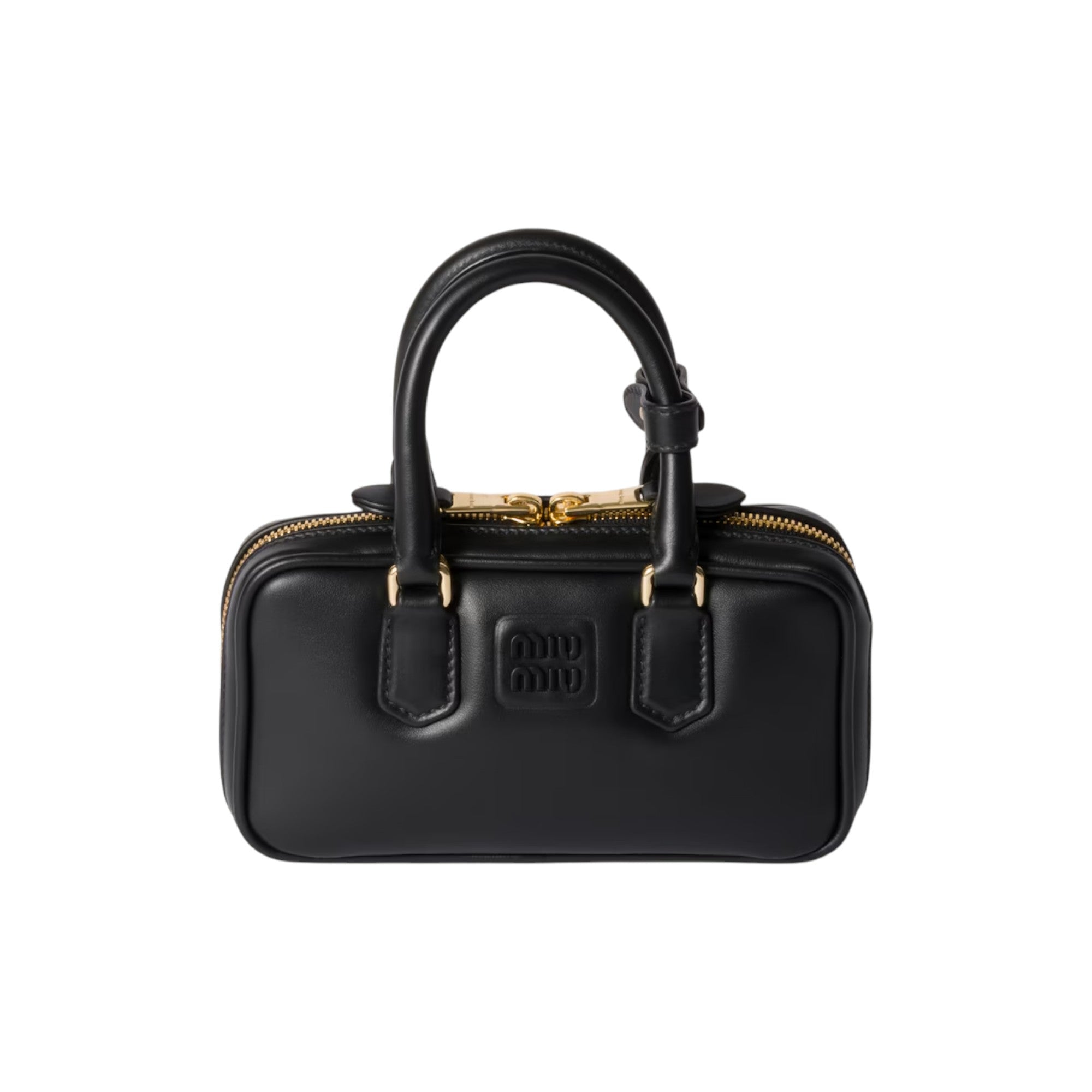 Arcadie black leather mini-bag