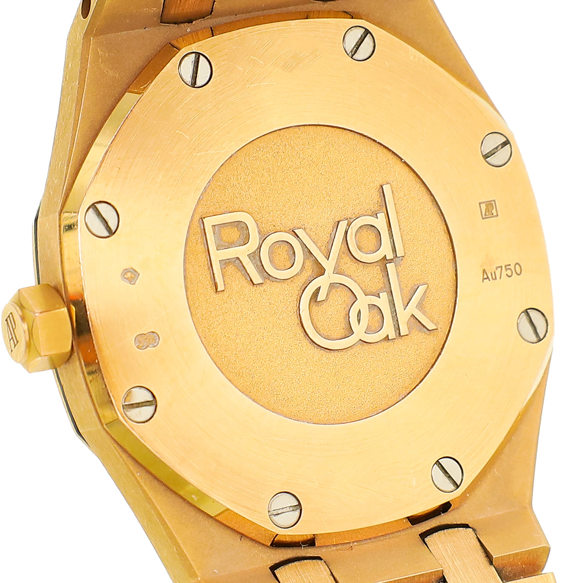 Audemars 18K Pink Gold Diamond Royal Oak Piguet 33mm Quartz Watch