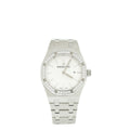 Audemars Piguet Stainless Steel Diamonds Royal Oak 33mm Quartz Watch