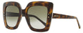 Jimmy Choo Square Sunglasses Auri /G 086HA Havana 53mm Havana
