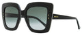Jimmy Choo Square Sunglasses Auri /G 8079O Black 53mm Black