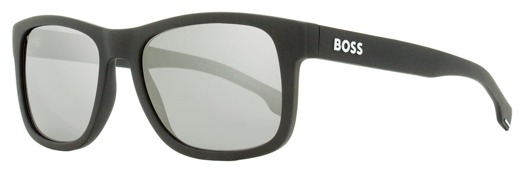 Boss Rectangular Sunglasses B1568S 003T4 Matte Black 55mm Matte Black