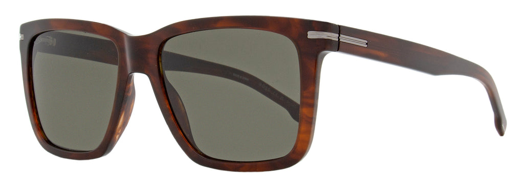 Boss Rectangular Sunglasses B1598/S EX4IR Brown Horn 55mm Brown Horn
