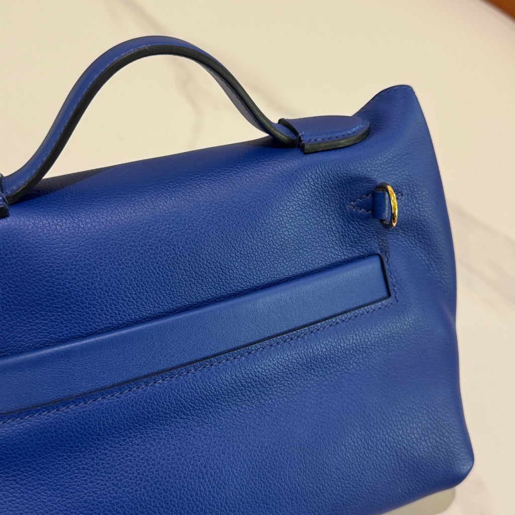 HERMÈS 2424 MINI BAG – BLUE LEATHER COMBINATION STAMP U