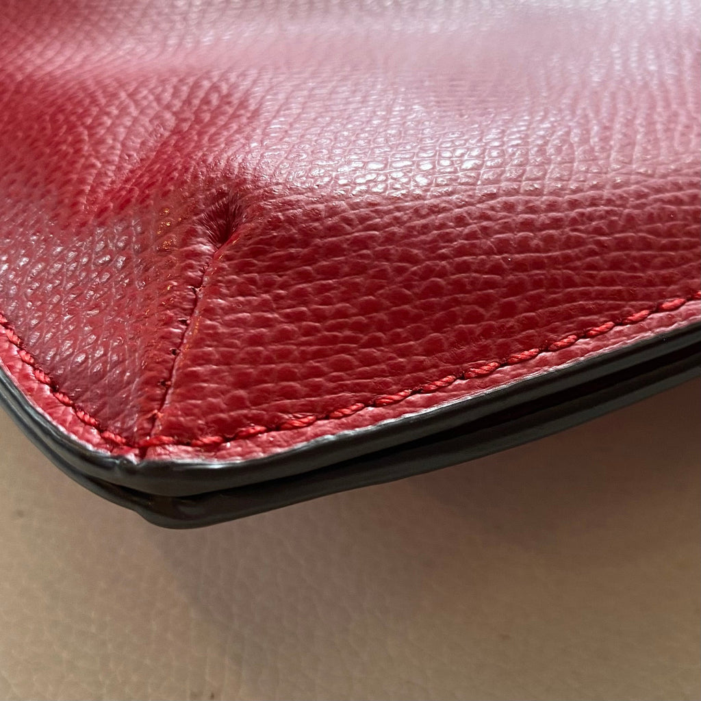 COACH Double Zip Crossbody Red