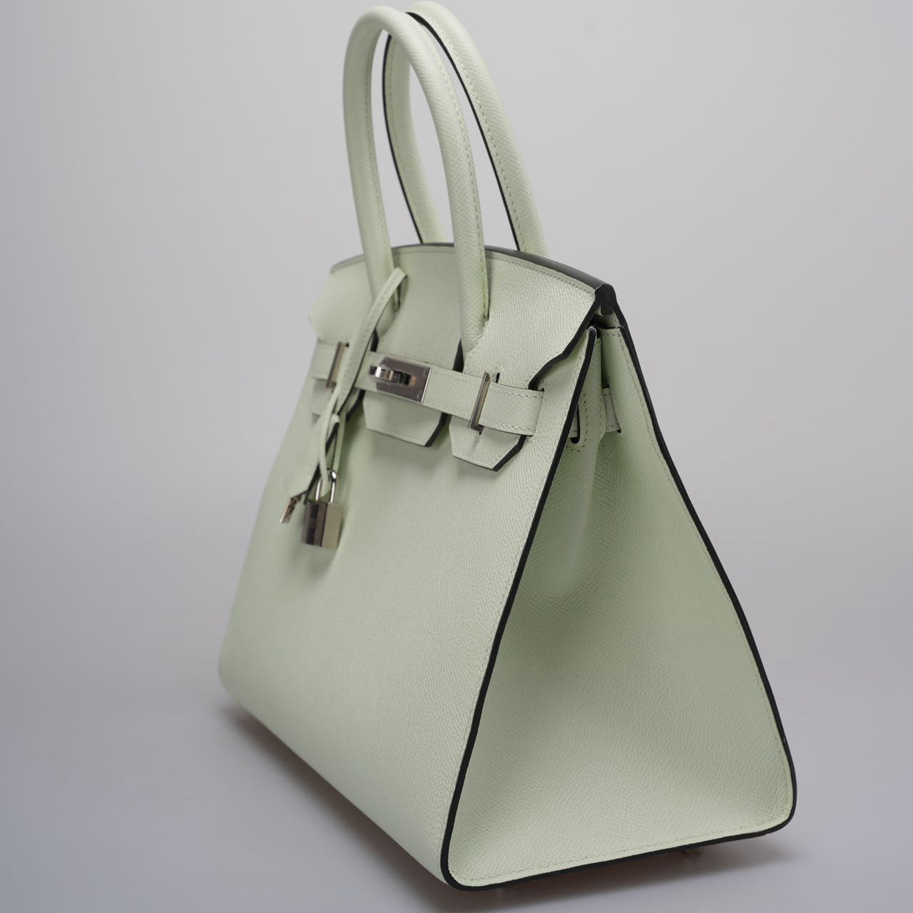 Part 1 Hermes Birkin Sellier 30 Bag In Vert Fizz Epsom Leather With Palladium Hardware from 2023