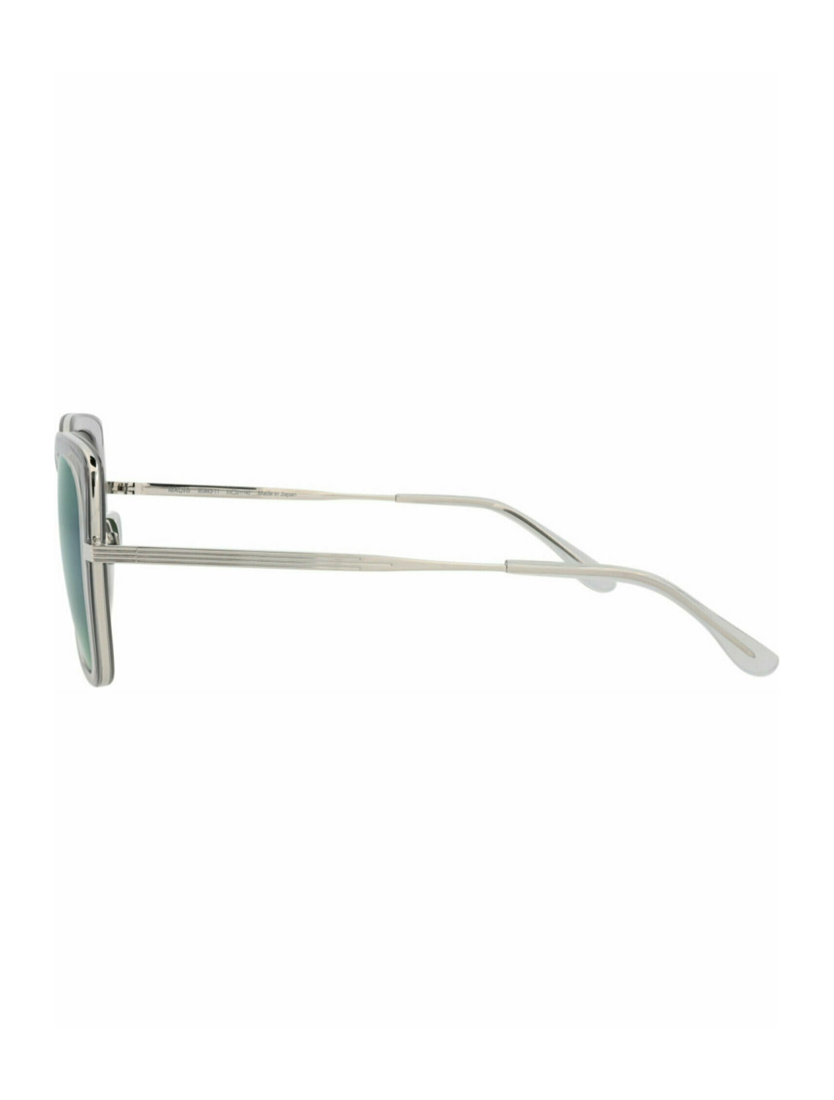Maui Jim Womens Cat Eye Grey Silver Blue Fashion Designer Eyewear