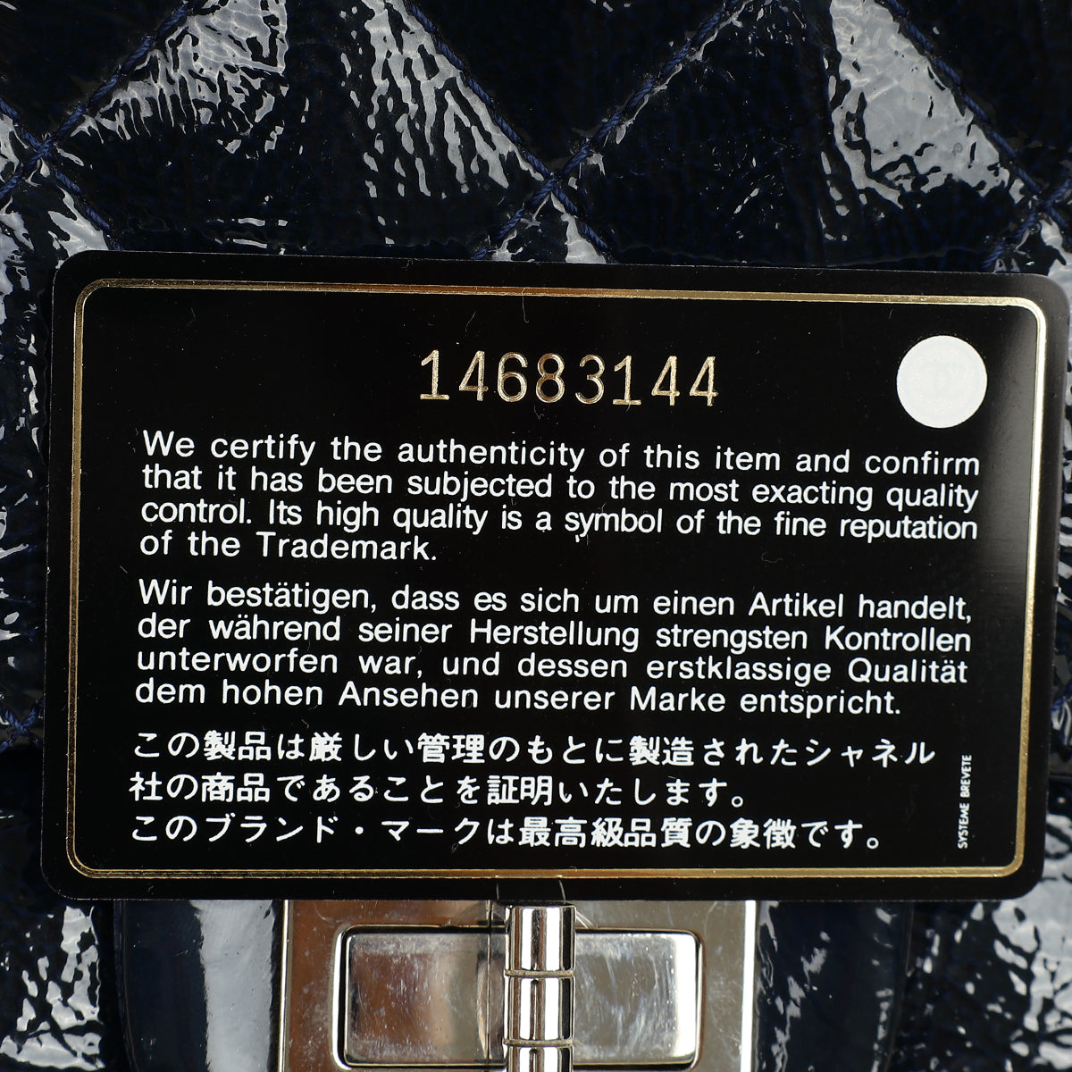 Chanel Blue 2.55 Reissue 227 Flap Bag