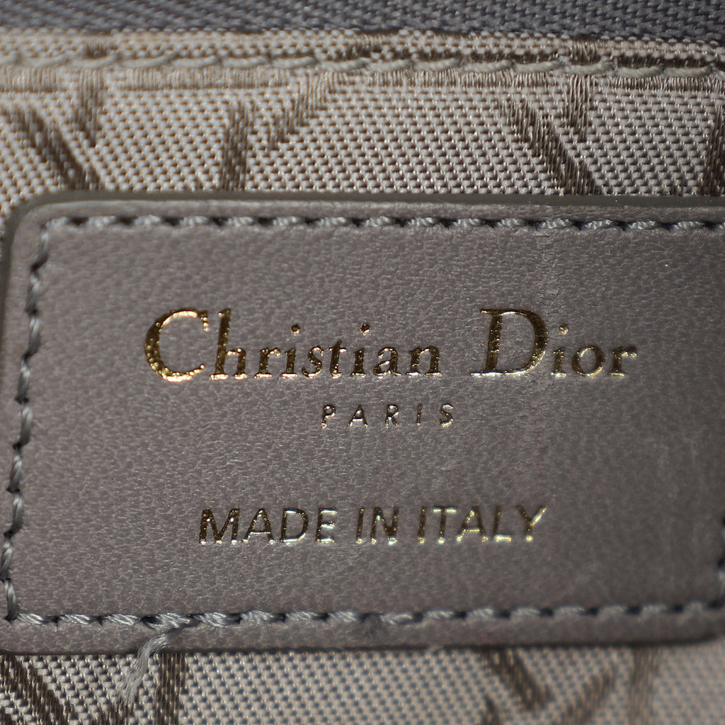 Christian Dior Gray My ABCDior Lady Dior Small Bag