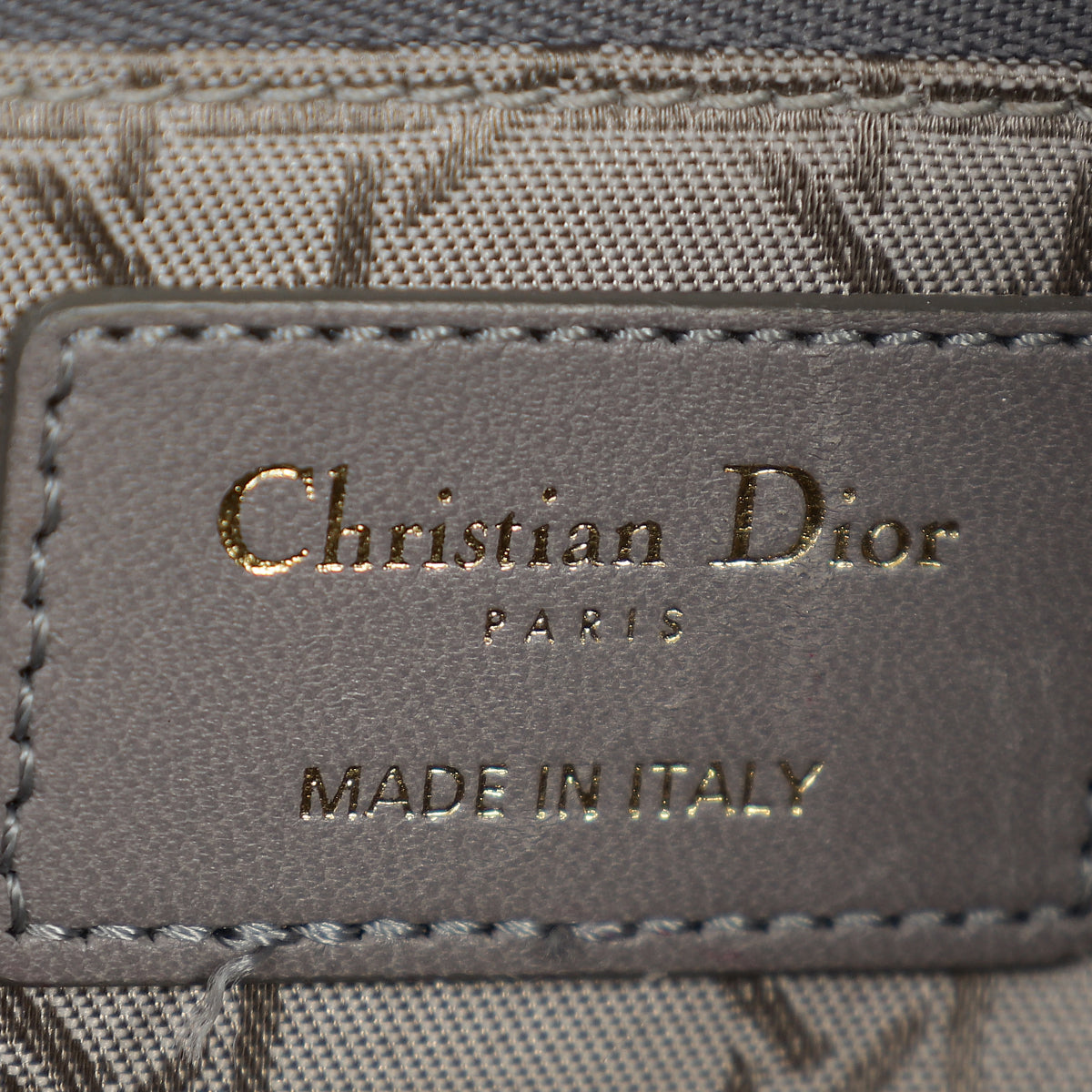 Christian Dior Gray My ABCDior Lady Dior Small Bag