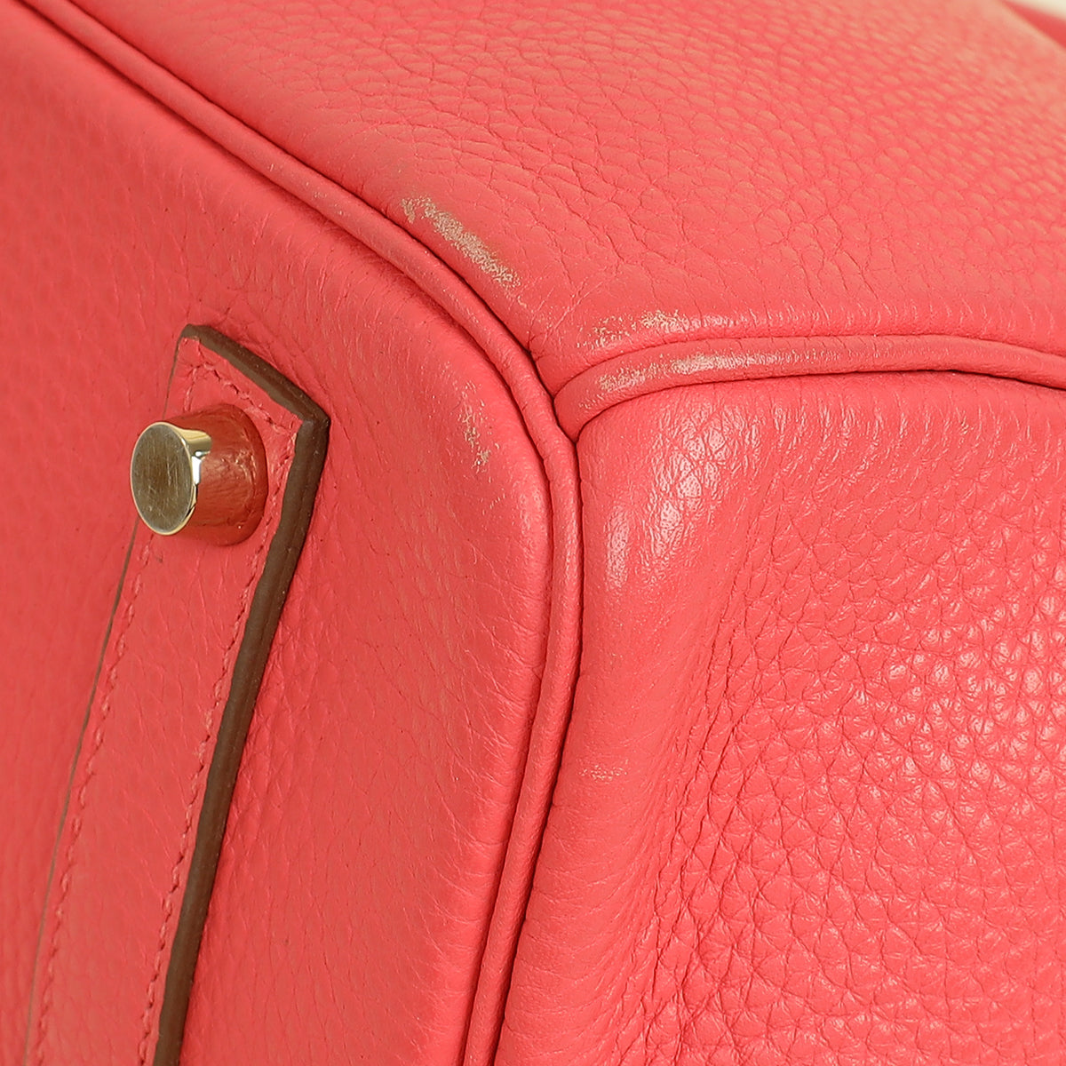 Hermes Rose Jaipur Retourne Birkin 35 Bag