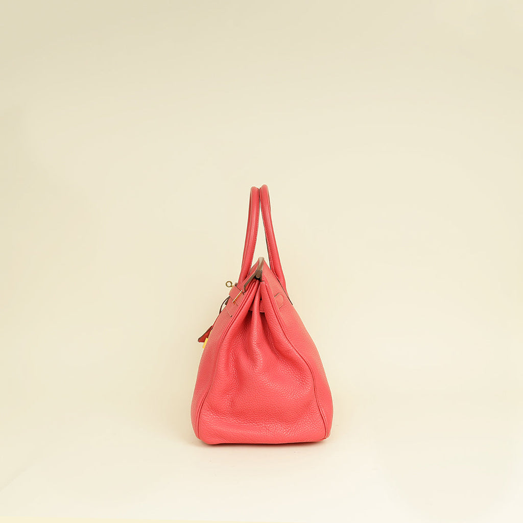 Hermes Rose Jaipur Retourne Birkin 35 Bag