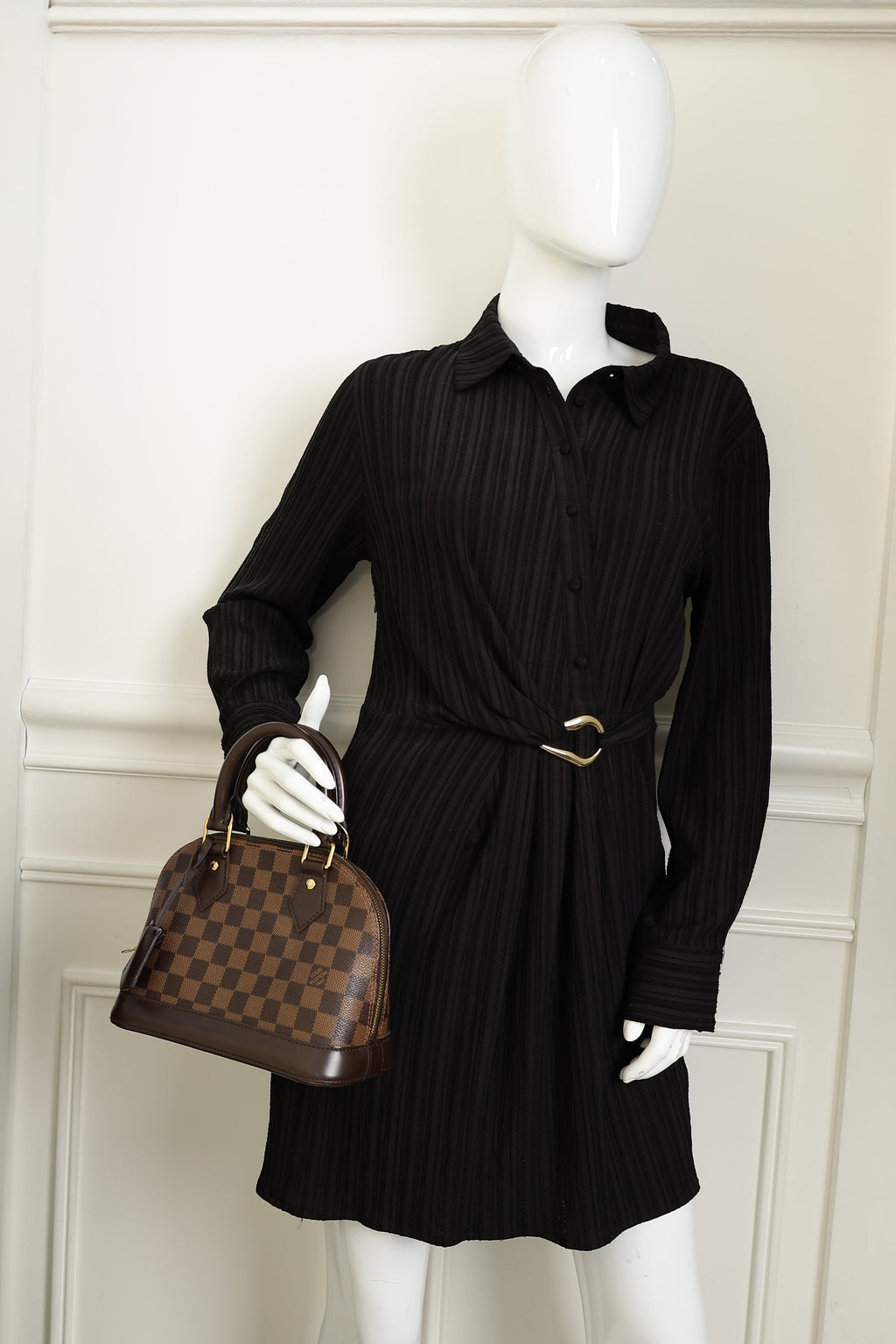Louis Vuitton Brown Damier Ebene Alma BB Bag