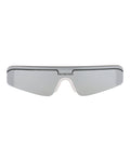 Balenciaga Unisex Shield/Wrap White White Silver Fashion Designer Eyewear