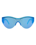 Balenciaga Unisex Shield/Wrap Light Blue Light Blue Blue Fashion Designer Eyewear