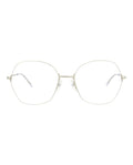 Balenciaga Unisex Round/Oval Silver Silver Transparent Fashion Designer Eyewear