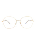 Balenciaga Unisex Round/Oval Gold Gold Transparent Fashion Designer Eyewear