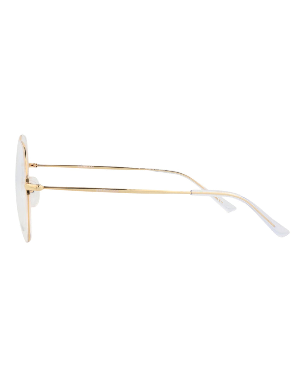 Balenciaga Unisex Round/Oval Gold Gold Transparent Fashion Designer Eyewear