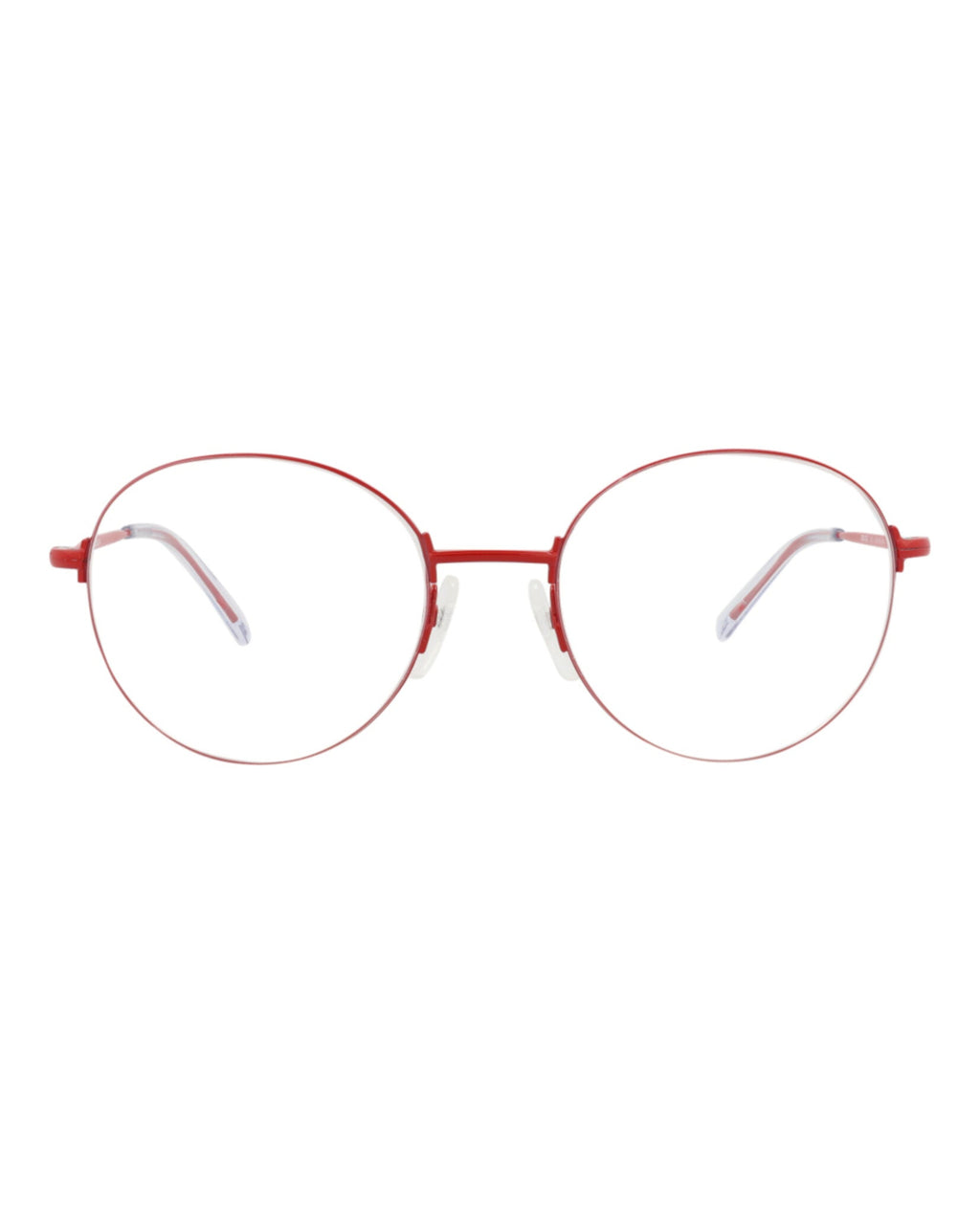 Balenciaga Unisex Round/Oval Red Red Transparent Fashion Designer Eyewear