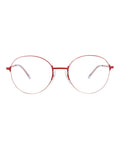 Balenciaga Unisex Round/Oval Red Red Transparent Fashion Designer Eyewear