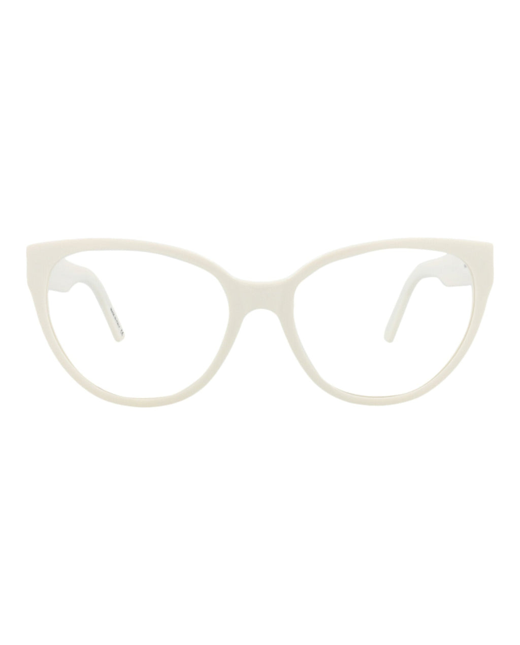 Balenciaga Womens Cat Eye White White Transparent Fashion Designer Eyewear