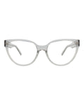 Balenciaga Womens Cat Eye Grey Grey Transparent Fashion Designer Eyewear