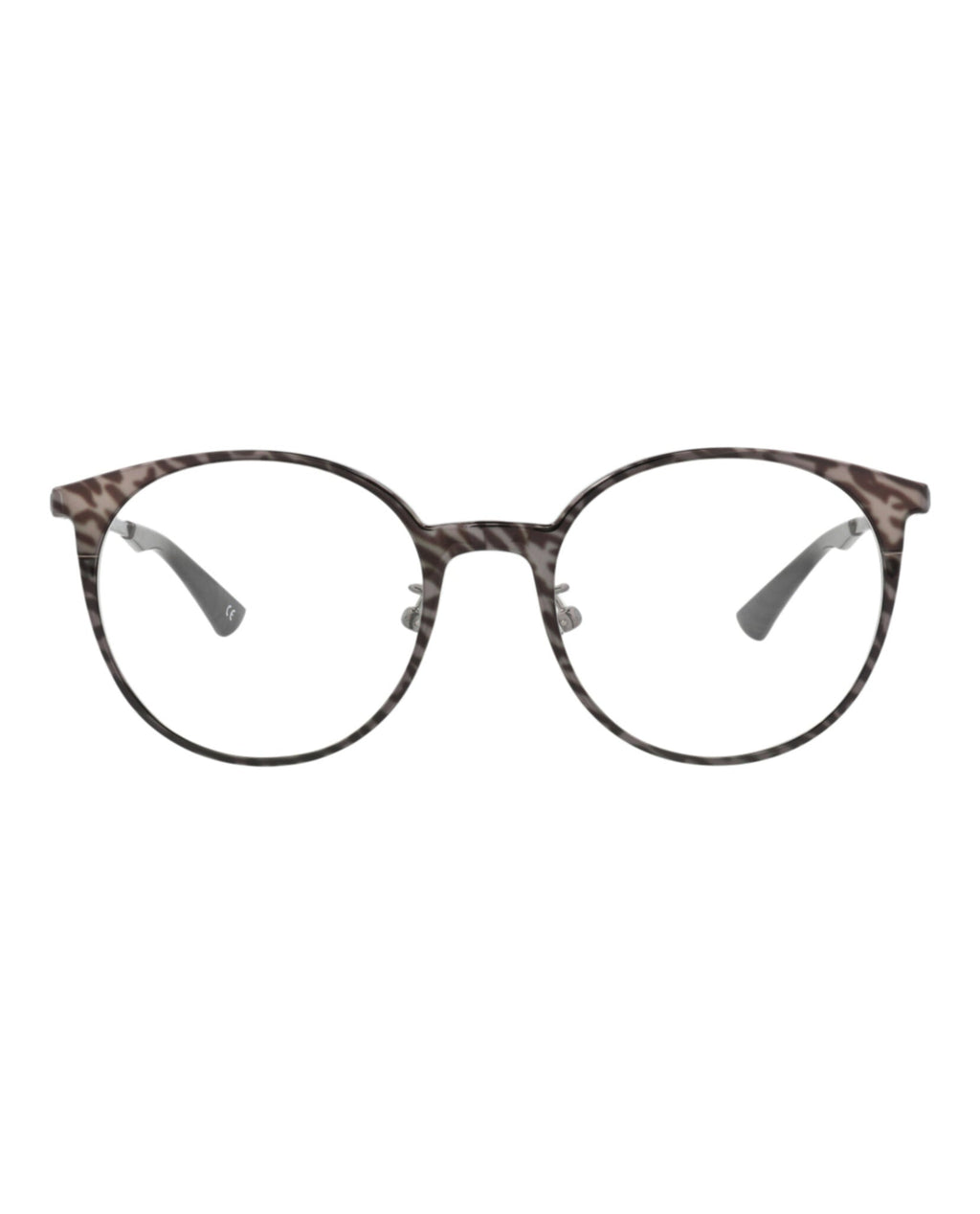 Balenciaga Womens Round/Oval Ruthenium Ruthenium Transparent Fashion Designer Eyewear