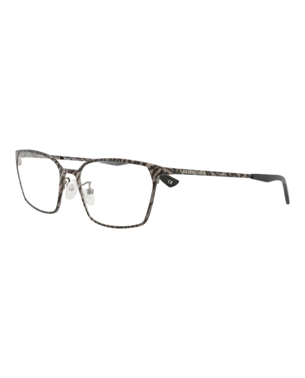 Balenciaga Unisex Square/Rectangle Ruthenium Ruthenium Transparent Fashion Designer Eyewear