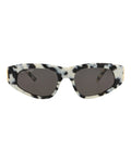 Balenciaga Womens Cat Eye Havana Gold Grey Fashion Designer Eyewear
