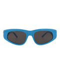 Balenciaga Womens Cat Eye Light Blue Silver Grey Fashion Designer Eyewear