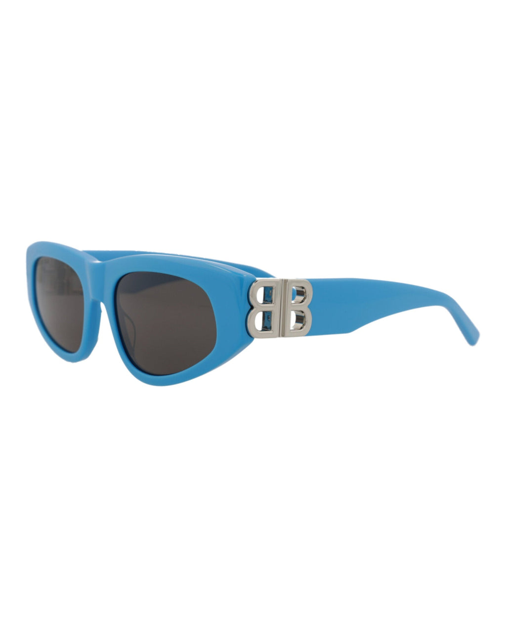 Balenciaga Womens Cat Eye Light Blue Silver Grey Fashion Designer Eyewear