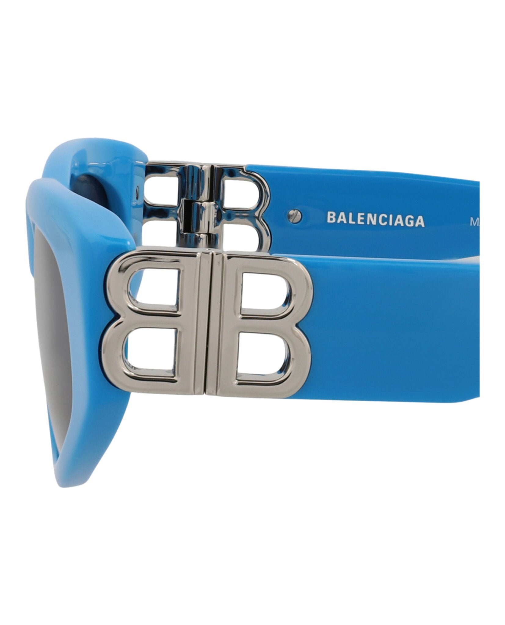 Balenciaga Womens Cat Eye Light Blue Silver Grey Fashion Designer Eyewear