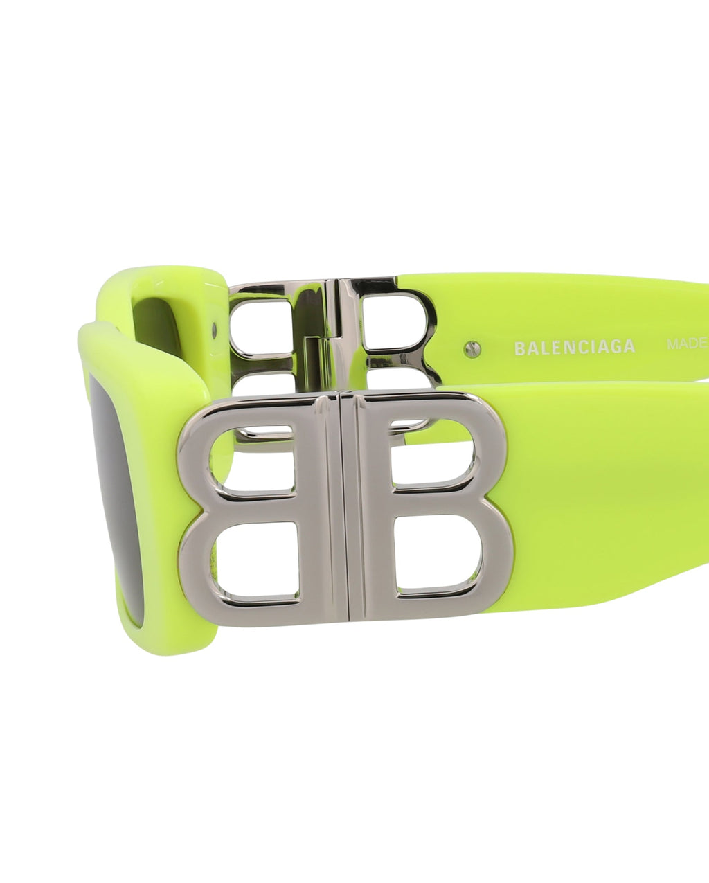 Balenciaga Womens Square/Rectangle Yellow Silver Grey Fashion Designer Eyewear