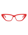 Balenciaga Womens Cat Eye Red Red Transparent Fashion Designer Eyewear