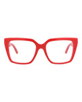 Balenciaga Womens Square/Rectangle Red Red Transparent Fashion Designer Eyewear