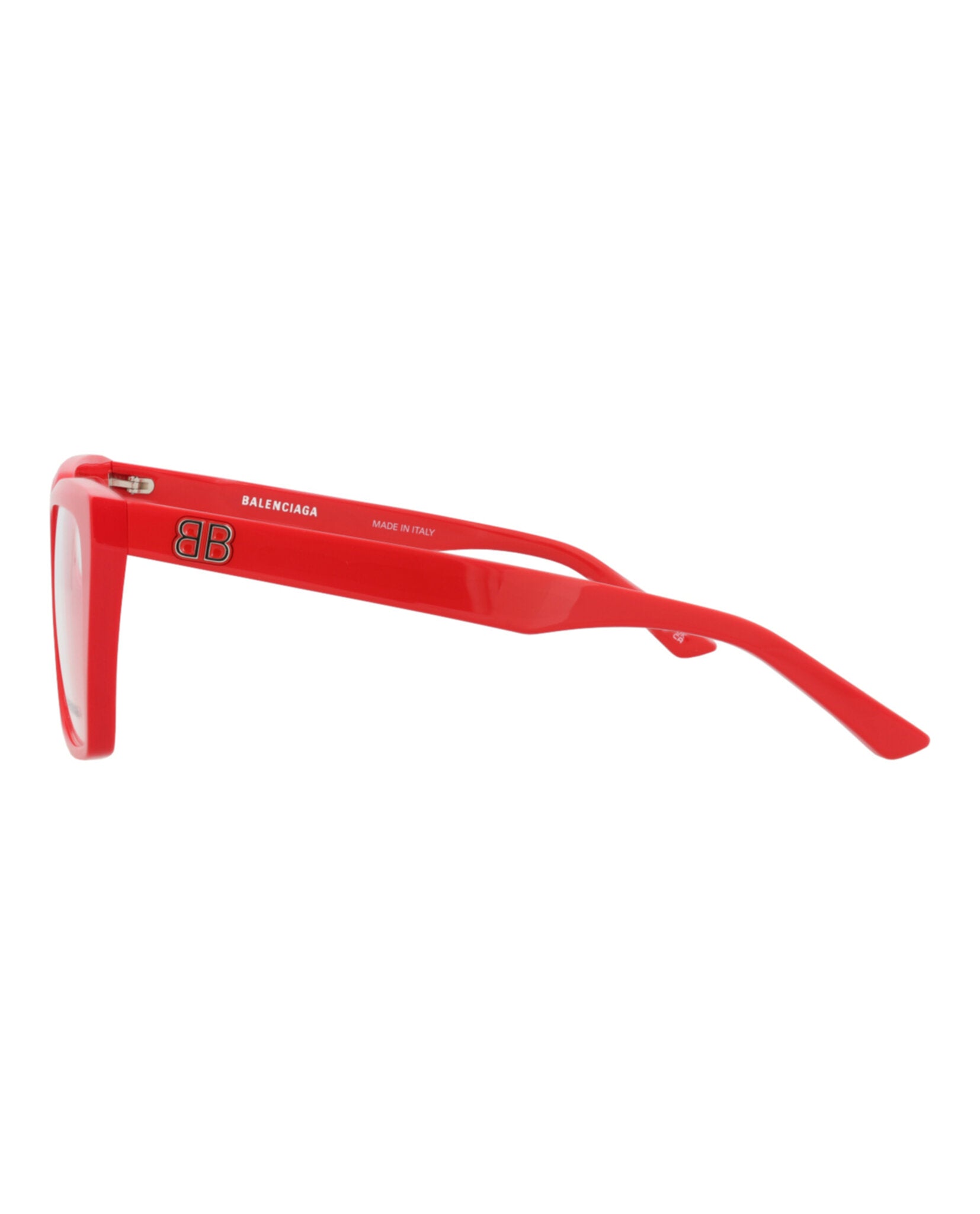 Balenciaga Womens Square/Rectangle Red Red Transparent Fashion Designer Eyewear