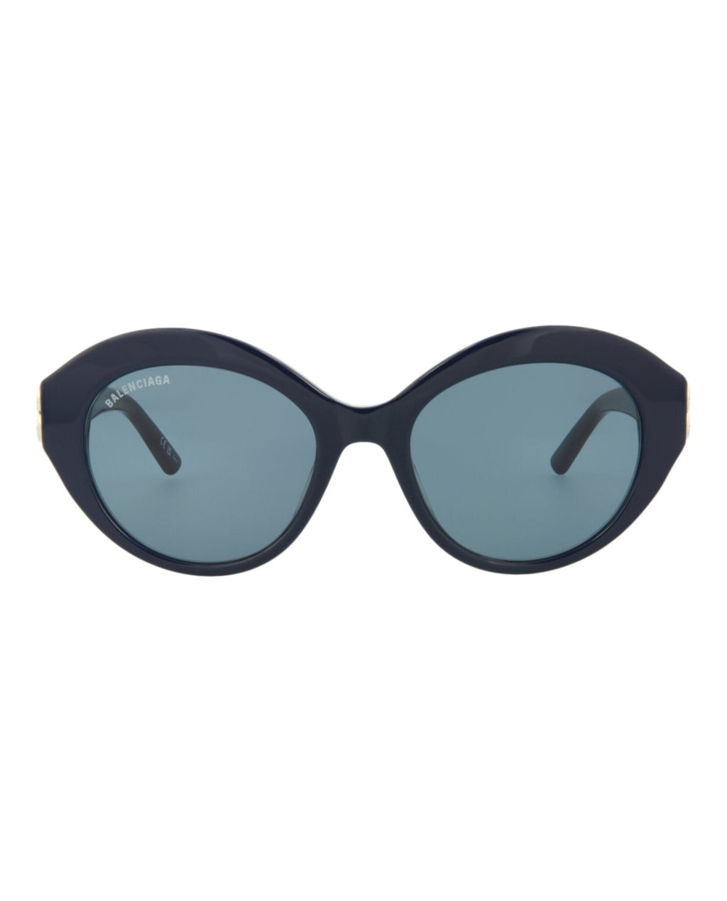 Balenciaga Womens Round/Oval Blue Silver Blue Fashion Designer Eyewear
