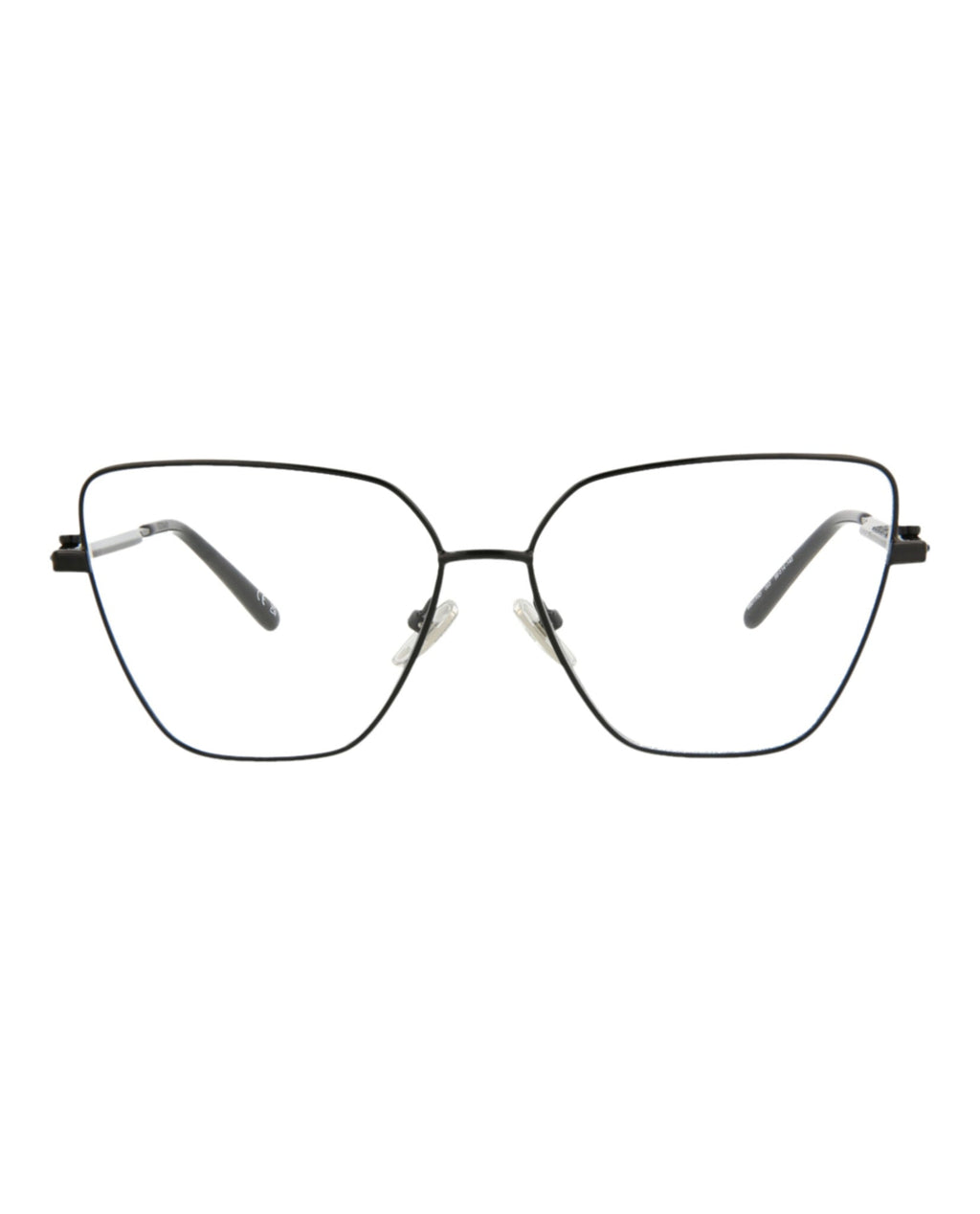 Balenciaga Womens Cat Eye Black Black Transparent Fashion Designer Eyewear