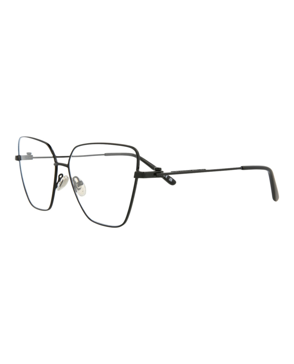 Balenciaga Womens Cat Eye Black Black Transparent Fashion Designer Eyewear
