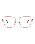 Balenciaga Womens Cat Eye Red Red Transparent Fashion Designer Eyewear