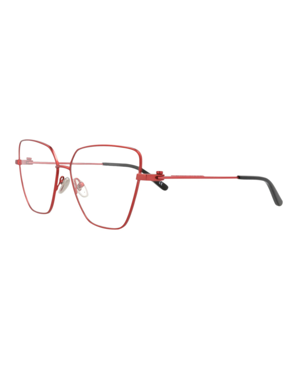 Balenciaga Womens Cat Eye Red Red Transparent Fashion Designer Eyewear