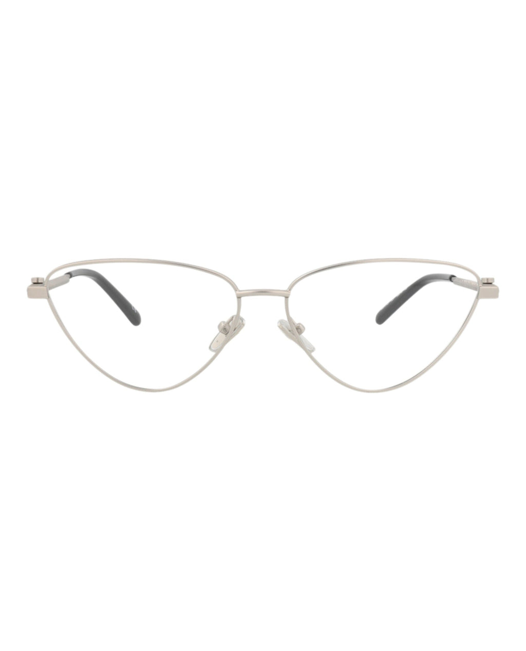 Balenciaga Womens Cat Eye Silver Silver Transparent Fashion Designer Eyewear