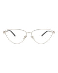 Balenciaga Womens Cat Eye Silver Silver Transparent Fashion Designer Eyewear