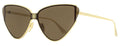 Balenciaga Cateye Sunglasses BB0191S 002 Gold 99mm Gold