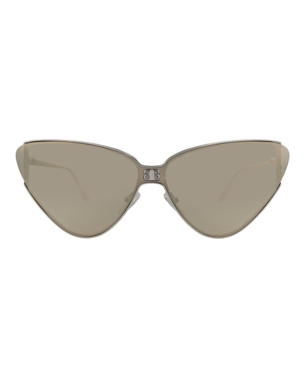 Balenciaga Womens Cat Eye Silver Silver White Fashion Designer Eyewear